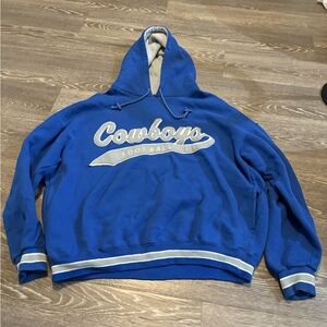Vintage 90s STARTER Dallas Cowboys Football Sweatshirt embroidered spell-out NFL